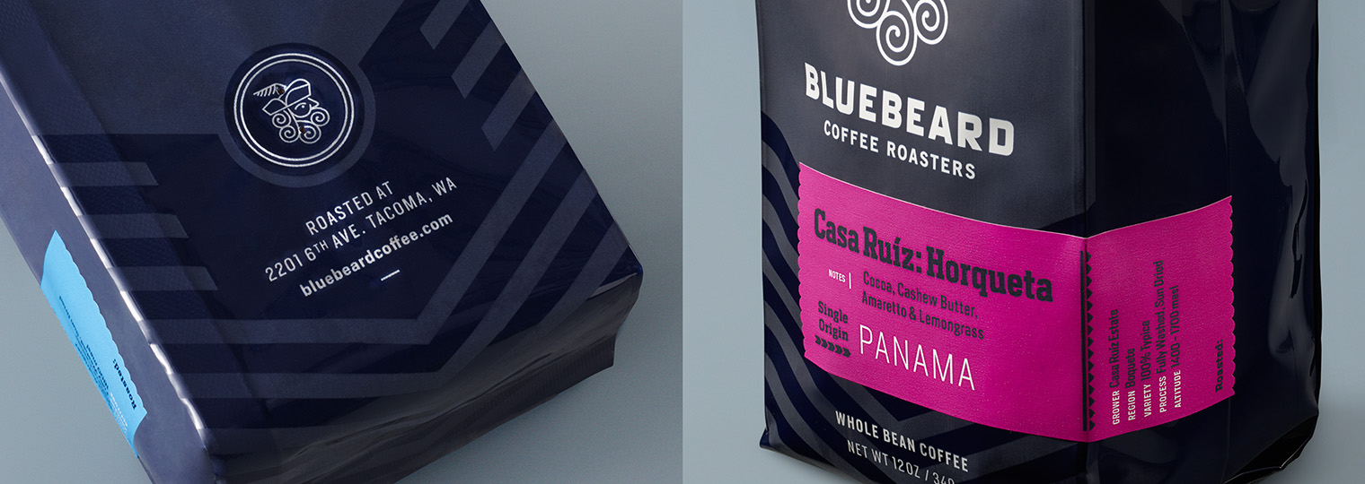 Bluebeard Coffee Roasters bag details